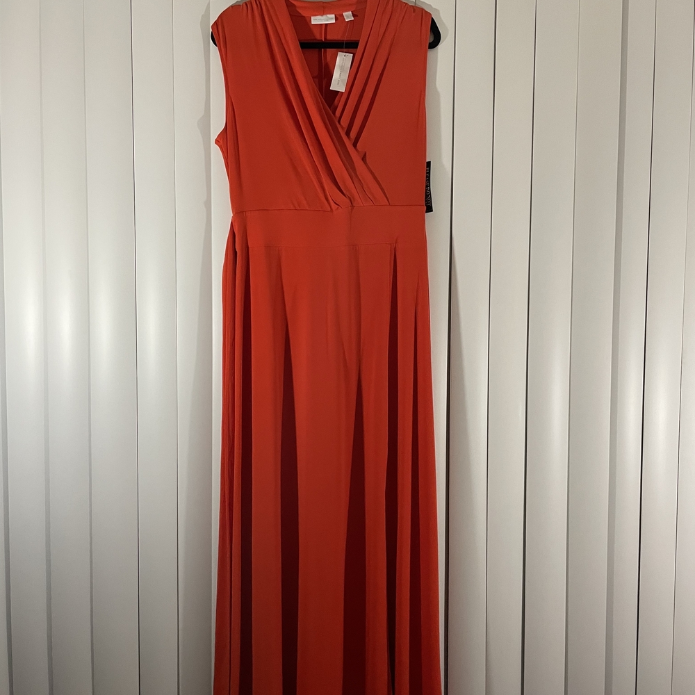 New York & Company Elegant Red Maxi Dress